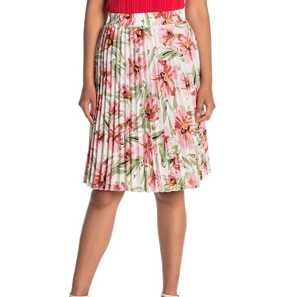 T Tahari Woven Pleated Skirt Vintage - Picture 1 of 4
